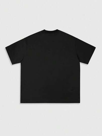 Street Life Camiseta corta de manga corta con cuello redondo y gráfico de retrato para hombre, adecuada para primavera/verano