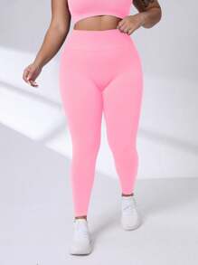 Easithlete 加大码纯色提臀弹力速干休闲运动裤瑜伽女裤