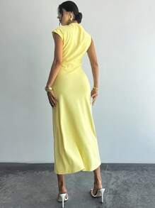 Firerie Women Long Dresses,Graduation,Graduation Dresses For Women,Back To School Dress,Fall Wedding Guest Dress - Yellow - View 5