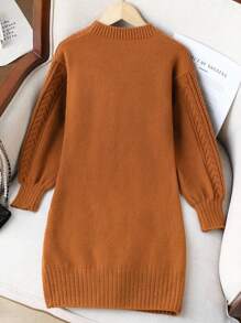 Sparklyn 青少年女孩毛衣裙，时尚优雅圆领毛衣裙，适合度假、秋冬穿着