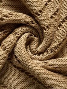 EMERY ROSE 女士夏季度假装钩针镂空侧开衩下摆无袖罩衫连衣裙