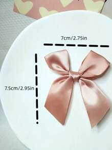 20 piezas de lazos y flores de cinta de unicolor, accesorios para el cabello hechos a mano, adecuados para envolver regalos, fundas de teléfono, decoraciones de ropa - Multicolor - Ver 6