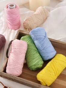 Elastic Cloth Strips, Woven Fabric Knitted Yarn, For Hand Crochet And Woven Bags, Storage Baskets, Cushions, Dolls, Slippers, Handicraft Crochet Projects - Multicolor - View 2