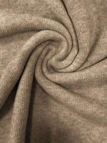 EMERY ROSE Women's Oblique Placket Button Front Long Sleeve Casual Minimalist Sweater Knit Pullover Fall Winter Outfit