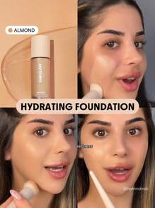 SHEGLAM كريم أساس مرطب من Skinfinite-كريم أساس Almond Flawless Dewy-تغطية مرطبة-كريم أساس غير مرئي لإخفاء المسام-كريم أساس سائل خفيف الوزن طبيعي غير دهني--كريم أساس الشتاء حفل التخرج عيد ميلاد عطلة صيف خريف واي تو كيه أنيق أزياء نساء علامة تجارية مكياج مستحضرات تجميل الجمال حفلة شاطئ بحر سفر تخييم في الهواء الطلق مدرسة حرم جامعي رحلة مهرجانات ديكور هدية هدية وردة فتاة تنكر أفضل لون سحر أجواء