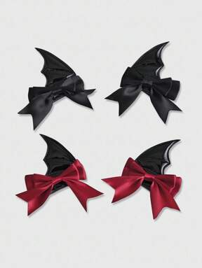 Grunge Punk 4pcs Subculture Spider Hair Clips, Gothic Dark Punk Halloween Accessories, Niche Y2K Hair Decorations