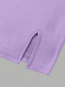 Sweetra Women's Solid Bandeau Slit Design Casual Short Dress Mini Short Women Outfit