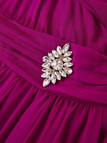 Ellevyn Women's Elegant Long Dress, Fuchsia Pink, New Arrival For Autumn Fall Women Clothes  Homecoming Dress  Modest Dresses For Women Teacher Outfits For Women - Hot Pink - View 13