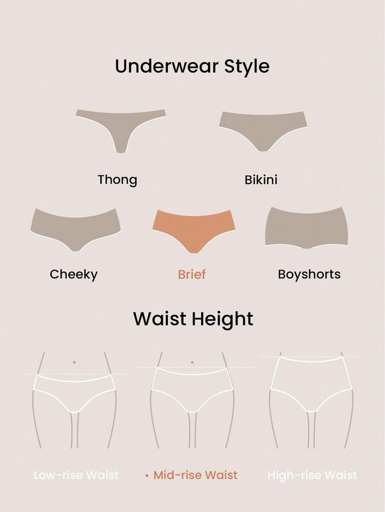3-Pack Lace Trim Cotton High-Waist Briefs Panties Set