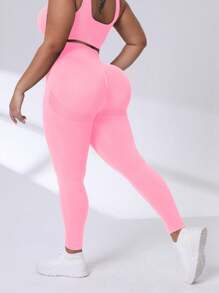 Easithlete 加大码纯色提臀弹力速干休闲运动裤瑜伽女裤