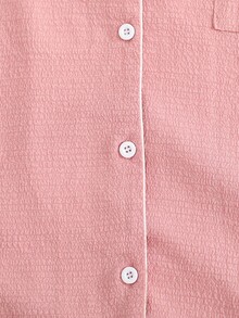 Bộ đồ ngủ 6 món cho bé gái, kiểu dáng tối giản, dễ thương, gồm áo khoác cardigan và quần dài. - Nhiều màu - Xem 5