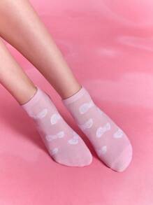 HELLO KITTY AND FRIENDS | SHEIN 5雙女款休閒短襪，柔軟透氣吸濕，時尚可愛多彩，加強趾尖與腳跟，耐穿耐用，適合夏季百搭 - 彩色 - 查看 9