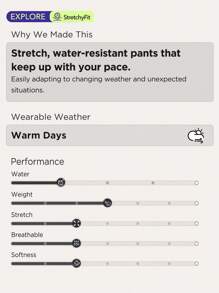 OutZeal 女士户外裤 露营徒步 防水弹力修身带口袋 - 藍色 - 查看 5