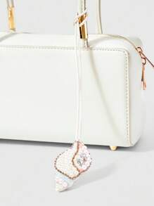 ROMWE Fairycore 1pc Sea Style Handcrafted Beaded, Sequin, Pearl & Leather Charm - Multicolor - View 4