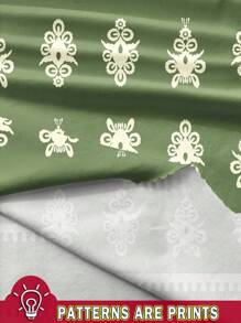 EMERY ROSE Casual Minimalist V-Neck Short Sleeve Pleated Waist Plus Size Dress, Suitable For Summer,Beach Dress Sundress,Holiday Outfits Boho Chic Dress - Multicolor - View 3