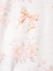 Souflis Souflis 1pc Baby/Baby Girl Cute Butterfly Print Lapel Long Sleeve Romper