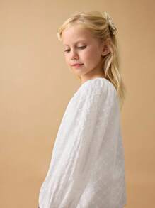 Maija Kids Maija Kids 年轻女孩圆领长袖束腰衬衫