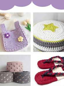 Elastic Cloth Strips, Woven Fabric Knitted Yarn, For Hand Crochet And Woven Bags, Storage Baskets, Cushions, Dolls, Slippers, Handicraft Crochet Projects - Multicolor - View 8