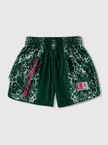 ROMWE MEN Street Life Pantaloncini da uomo per arti marziali e boxe, adatti per l'uso quotidiano, ideali per la primavera/estate