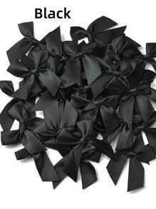 20 piezas de lazos y flores de cinta de unicolor, accesorios para el cabello hechos a mano, adecuados para envolver regalos, fundas de teléfono, decoraciones de ropa - Multicolor - Ver 7