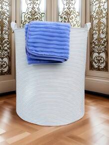 1个大号防水洗衣篮，升级涂层可折叠设计，大容量收纳空间，可存放衣物、玩具、杂物，多功能收纳篮，适用于浴室、卧室、宿舍洗衣房