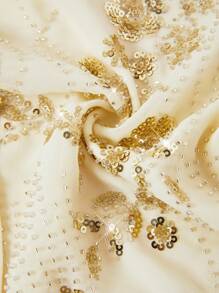 Ellevyn Elegante Damen Bluse in Unifarbe mit Patchwork, Pailletten und Stickerei, hochwertig, geeignet für den täglichen Gebrauch bei verschiedenen Anlässen, süße Flughafen-Damenshirts