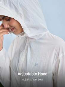 In My Nature Women Versatile Simple Outdoor Sun-Protection Jackets Sun Protection Clothing Women Hiking Jacket Women Thermal Thick Warm Jacket - White - View 2