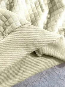 SHEIN EZwear Women's Oversized Slogan Print Drop Shoulder Long Sleeve Drawstring Hoodie, Casual, Autumn/Winter Pullover Fall Sweatshirt