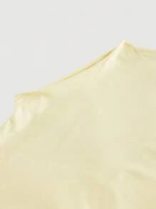 SHEIN MOD Plus Size Pale Yellow 2 Pieces Set, Stand Collar Top & Skirt ,Yellow Skirt Set ,Butter Yellow Set Two Pieces Skirt Set Women Two Pieces Skirt Set Summer Summer Skirt And Top Set,Co Ords Sets Women,Two Pieces Summer Set,Butter Yellow Pastel Yellow Summer Skirt Sets,Christmas, Valentine's Day