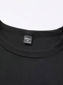 Manfinity Homme 男士休闲字母印花T恤和短裤套装，夏季