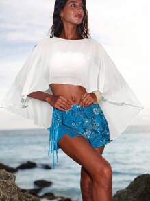 Opulessa Set da 2 pezzi: Canottiera corta in tinta unita e morbida