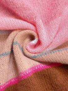 Vivid Eden Cárdigan delgado con rayas de colores para mujer, otoño/invierno - Multicolor - Ver 7