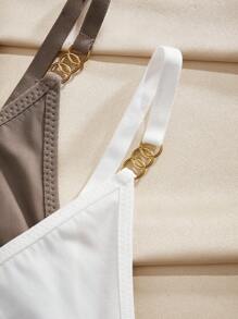 Charlaine Quần lót lọt khe cạp thấp thời trang gợi cảm dành cho nữ 5 chiếc/gói - Nhiều màu - Xem 4