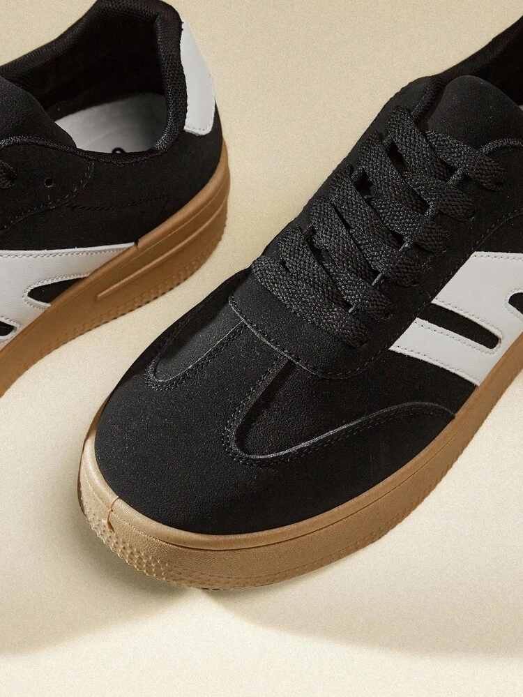 CUCCOO EASI 2026 New Black Chunky Sneakers, Women's Casual Thick Sole Sports Shoes, Popular Model