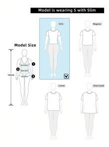 SHEIN Clasi Women's Elegant Leopard Print Splice Solid Fitted Asymmetric Collar Knit T-Shirt - Multicolor - View 4