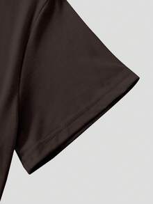 INAWLY Camiseta casual de verano con estampado de gato sexy recortada Y2K para mujeres - Marrón - Ver 3