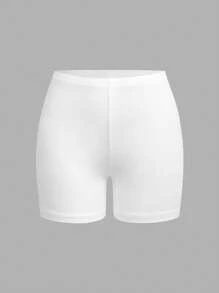 SHEIN EZwear 4件套女士紧身休闲短款打底裤套装，适合夏季穿着 - 彩色 - 查看 3