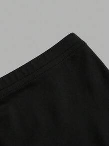 SHEIN EZwear Bộ 4 quần legging ngắn bó sát màu đen, trắng, hồng dành cho nữ, thích hợp mặc vào mùa hè - Nhiều màu - Xem 9