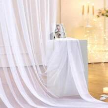 1 Set/2 Pieces -1.6m*3m Tulle Backdrop Curtains, Sheer Backdrop Curtains For Birthday Party Wedding Spring Party, Photography Backdrop Decoration Best Gifts,Wedding Decor,Home Decor ,Room Decor Party Favors Bride Graduation Birthday Decorations Party Decorations Bachelorette