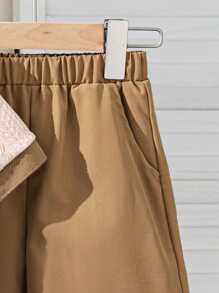 Genkimix Kids Summer New Korean Style Preppy Toddler Boys' Striped Polo Collar Short Sleeve Knit Top + Navy Casual Shorts 2pcs Set