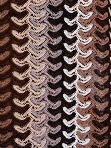 Musera Resort Áo sơ mi dài tay dáng rộng, họa tiết, phong cách Boho Ibiza, dễ thương, gợi cảm, thích hợp cho kỳ nghỉ hè, đi biển, áo khoác ngoài, kẻ sọc, thích hợp cho mùa thu, lễ hội, xuân. - màu nâu - Xem 6