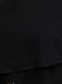 Nöista 单肩不对称上衣，饰有金属孔眼细节，短款设计。这款吸睛的派对上衣是女士的理想之选，完美搭配优雅的服装、圣诞节造型、新年派对以及时尚的夜间外出装扮。可轻松搭配修身长裤或半裙，打造摩登时尚的造型。 - 黑色 - 查看 11