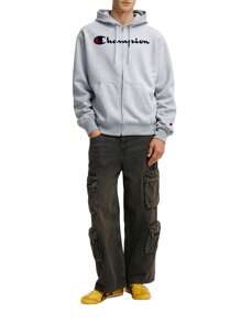Champion Men Zip-Up Hoodies - Grey - View 3
