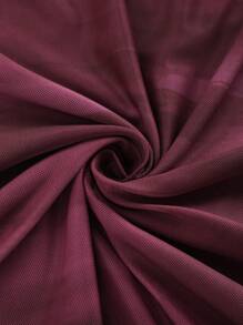 SHEIN Tall CURVE Sexy vintage Farbverlauf-Träger V-Ausschnitt Schnür-Mesh geraffte asymmetrische Saum romantisches Urlaubskleid für Frauen im Sommer - Bordeaux - Übersicht 5