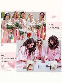 1/5/12 件透明 PVC 手提袋 - 可重复使用节日派对礼品袋，适用于万圣节、圣诞节、婚礼、生日 | 散装工艺礼品袋，带手柄 - 無色 - 查看 3