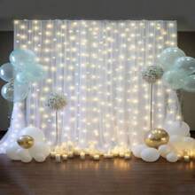 1 Set/2 Pieces -1.6m*3m Tulle Backdrop Curtains, Sheer Backdrop Curtains For Birthday Party Wedding Spring Party, Photography Backdrop Decoration Best Gifts,Wedding Decor,Home Decor ,Room Decor Party Favors Bride Graduation Birthday Decorations Party Decorations Bachelorette