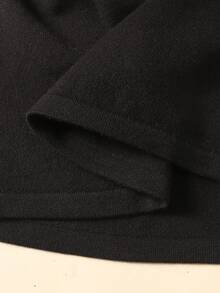 SHEIN Tween Girls Apricot And Black Jacquard Bowknot Long Sleeve Sweater Dress, Homecoming For Autumn Winter Sister Matching Outfits Matching Clothes For Girls Girls Black Dress Girls French Style Dress Girls Black Dress With Ruffle Sleeves Girls Spring Autumn French Style Dress Black Dress For Tweens Fall