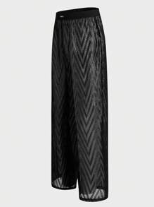 FeverCity 男士休闲黑色宽松直筒裤，舒适春秋季