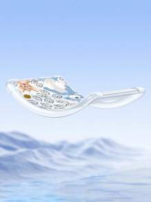 TOM & JERRY X SHEIN 时尚可爱的卡通老鼠和猫印花透明垫套