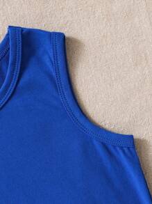 4件套男童基础款宽松圆领无袖上衣，灰色、白色、藏蓝色、黑色各一件，夏季款 - 彩色 - 查看 4